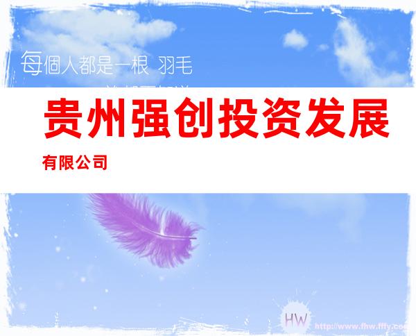 贵州强创投资发展有限公司